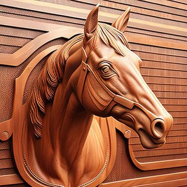 3D model Secretariat horse famous animal (STL)